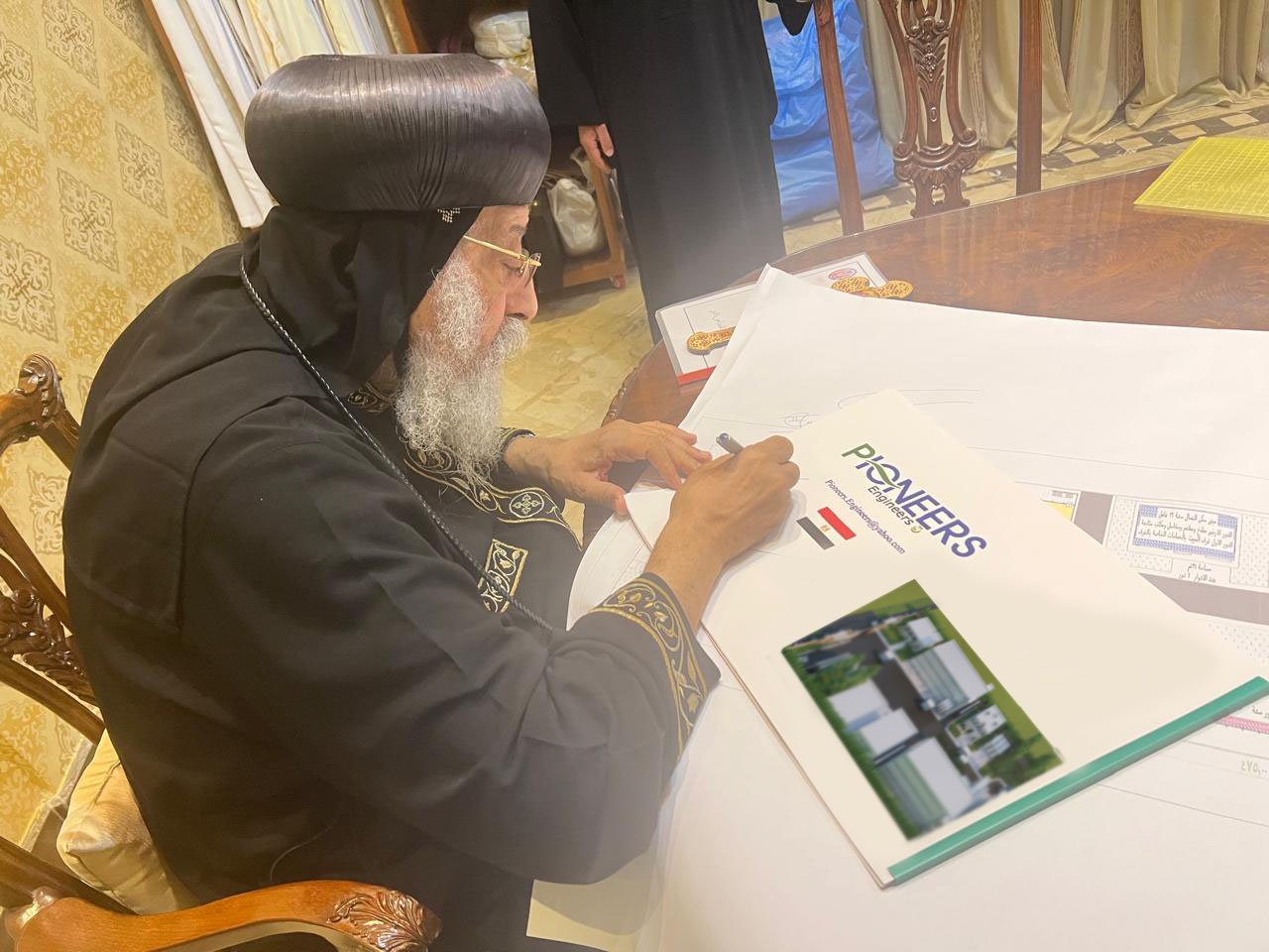 Pope Tawadros II signing plans